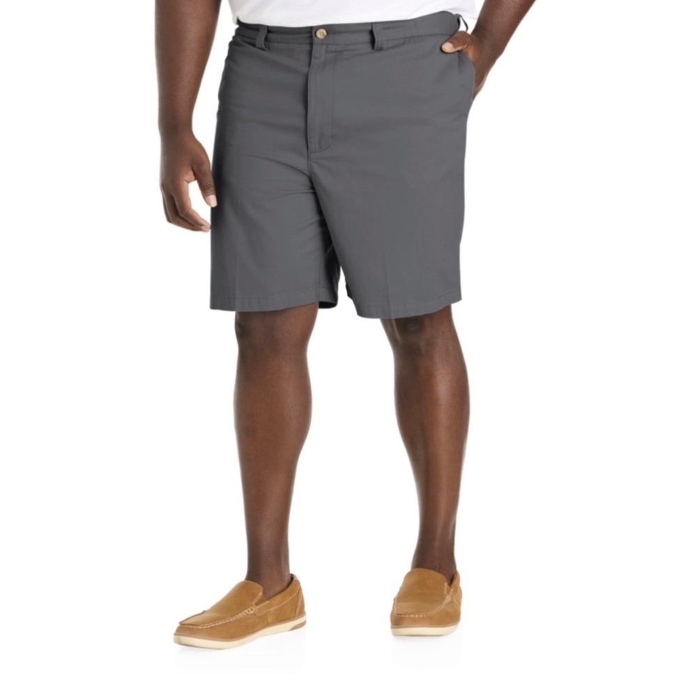 Oak Hill DXL Gray Waist Relaxer Cotton Shorts Sz 46 Big & Tall NWOT Casual Golf
